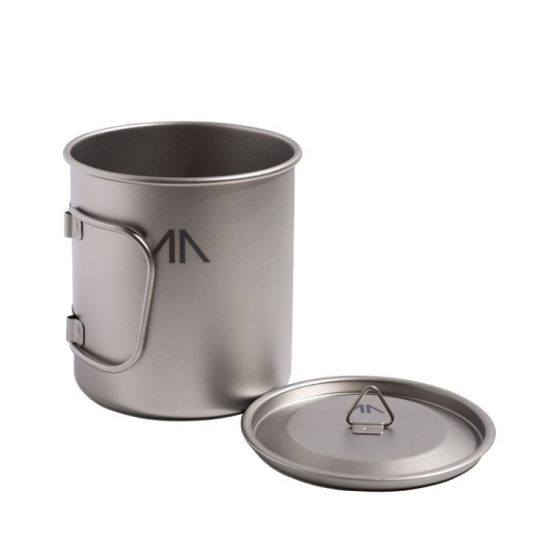 Кружка GORAA Titanium с крышкой 0,6L (Титан, 600мл)